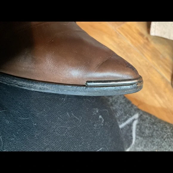 “ACNE STUDIO” “JENSON” Brown Leather Ankle Boots - Picture 11 of 16